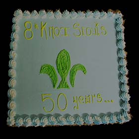 8th Knox Scout Group 50th birthday cake